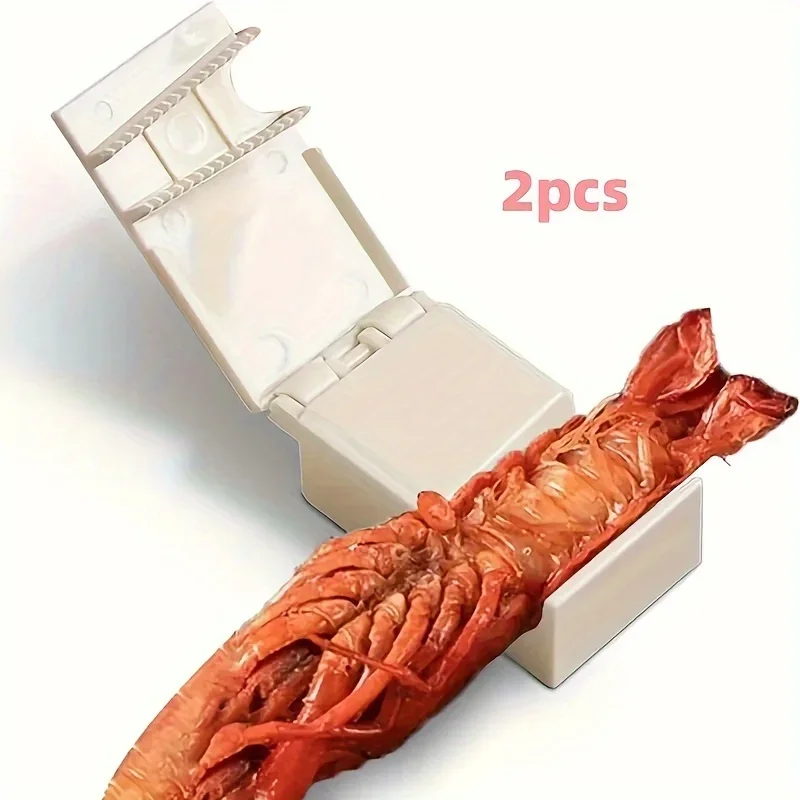 1pc/2pcs/3pcs Shrimp Peeler – Convenient seafood shell remover, durable plastic kitchen gadget for home and restaurant use