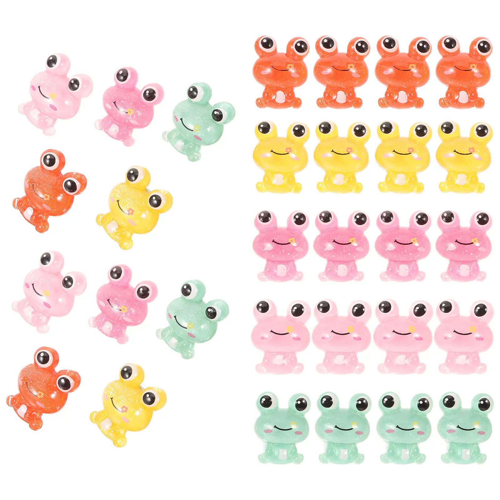 30개 다채로운 개구리 모양 레진 푸시핀, 지도, 미술 프로젝트, 지리 수업, 책상 정리용 소형 압정