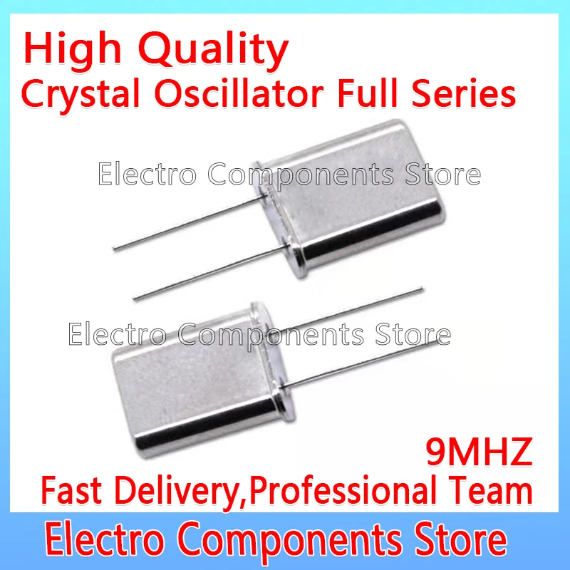 Quartz Resonator 5PCS/Lot Quartz Crystal Resonator Passive Oscillator 49U Electronic Kit HC-49U 9M 2P Quartz Resonator 9MHZ 2Pin DIP-2P