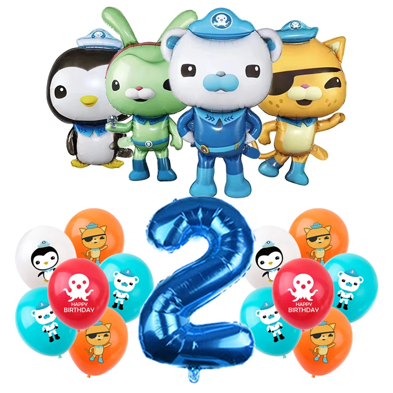 thumbnail image 1 of Nuevo Octonautas decoración de fiesta de cumpleaños para niños globo de papel de látex suministros para eventos vajilla desechable Barnacles Peso telón de fondo, 1 of 5