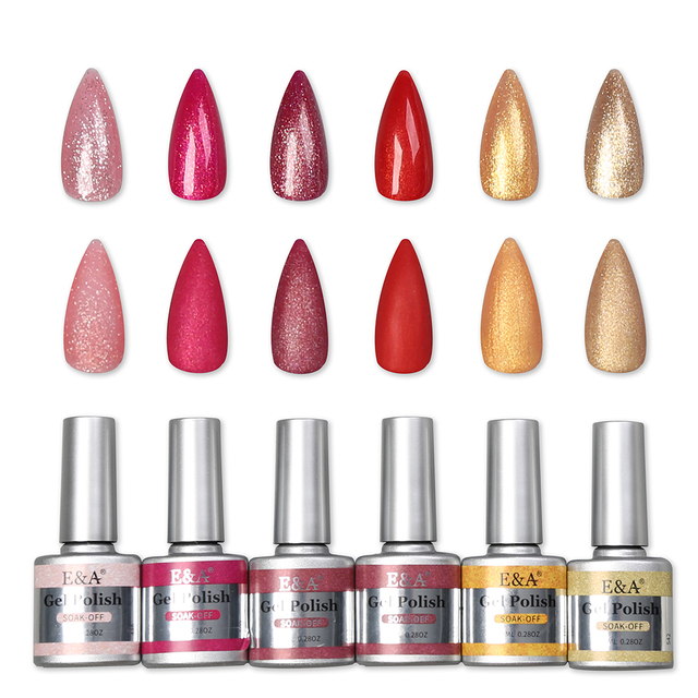 Hybrid Nail Gel Polish Soak Off UV LED Pastel Semi Permanent Nails Gels Kit Lacquer Art Design Varnish Set