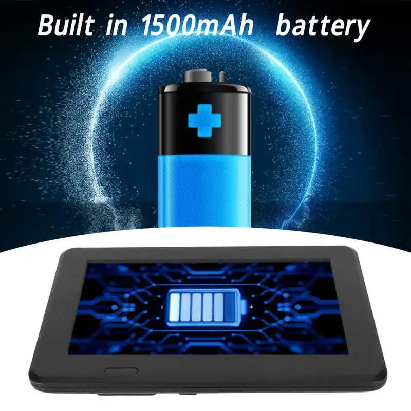 7 Inch 100-240V Portable TV ATSC USB Storage Card TV Function Rechargeable 1080P LED Digital Television US Plug
