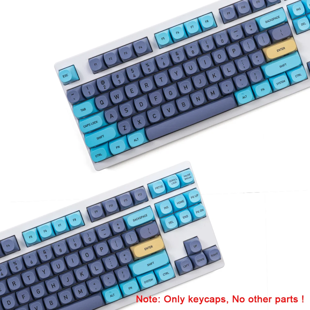 Idobao Keycaps Set Pbt Mechanische Toetsenbord Keycap Ma Custom Toetsenbord Nummer Keycaps Blauw Kat Hond Patroon Mx Sferische Keycap