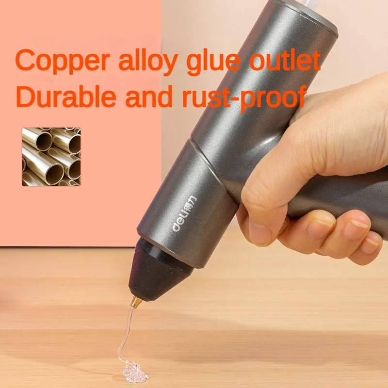 Deli Wireless Hot Melt Glue Gun, Charging, Household, Children&rsquo;s Handmade, DIY Repair Tool, Glue Stick, 7mm hot melt glue gun,hot glue gun,cordless glue gun