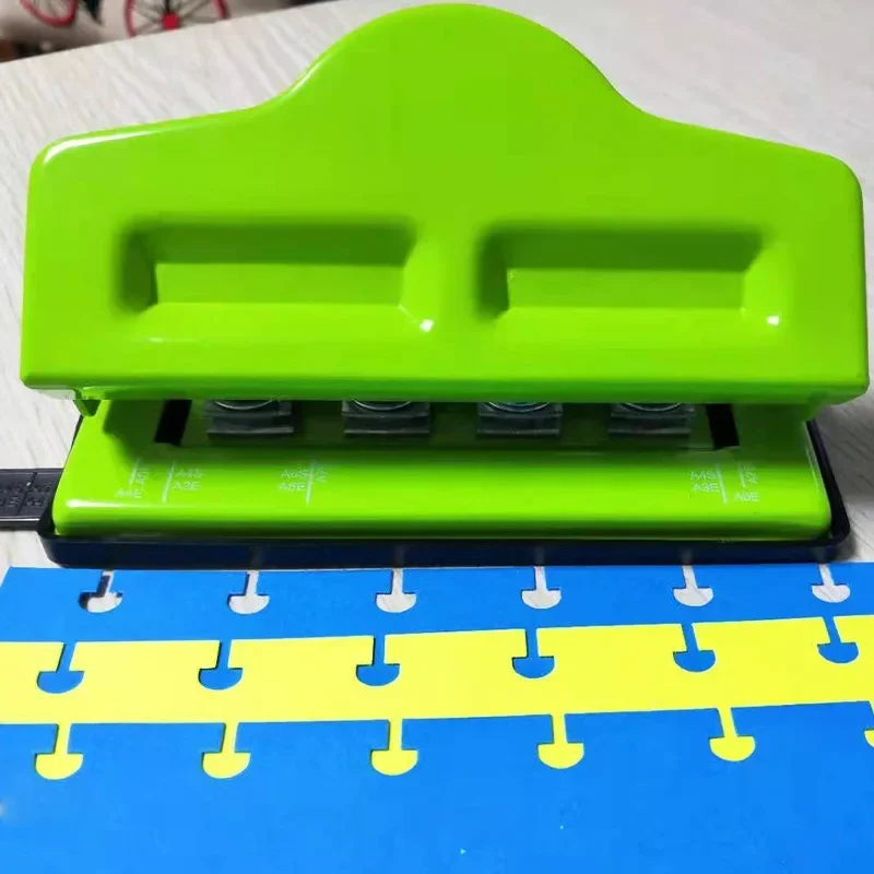 4 Holes Adjustable Mushroom Hole Punch for Disc Bound Notebook Planner Paper Cutter A4 A5 A6 Notebook Scrapbooking Tool