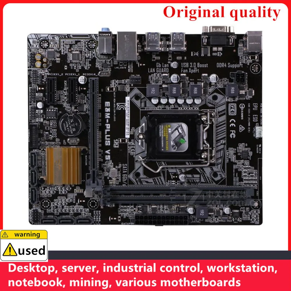 

For E3M-PLUS V5 Motherboards LGA 1151 DDR4 32GB M-ATX For Intel C232 Desktop Mainboard SATA III USB3.0