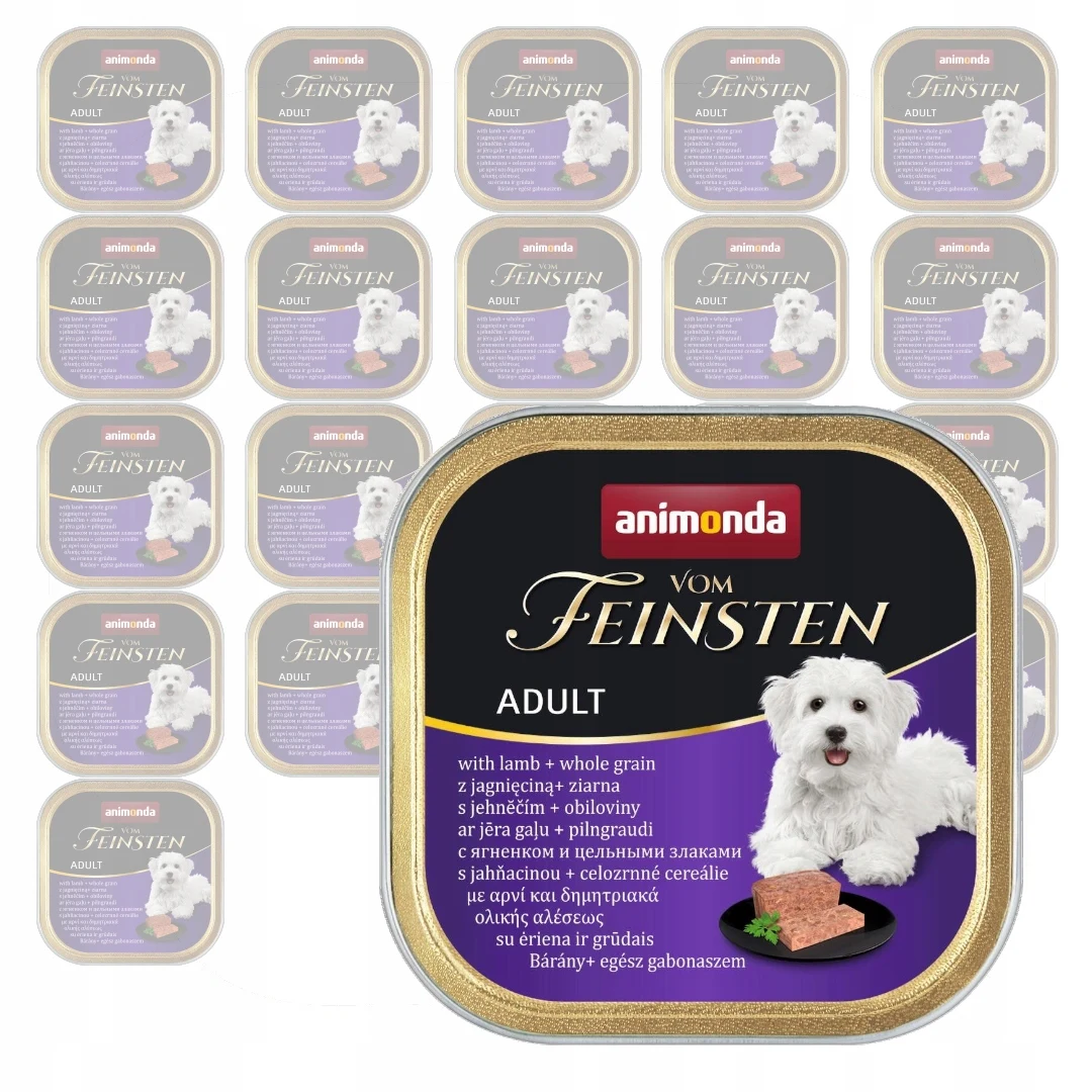 Animonda Vom Feisten Mokra Karma Dla Psa 22X150G Z Jagnięciną I Ziarnami z Polski za $16.98 / ~63zł