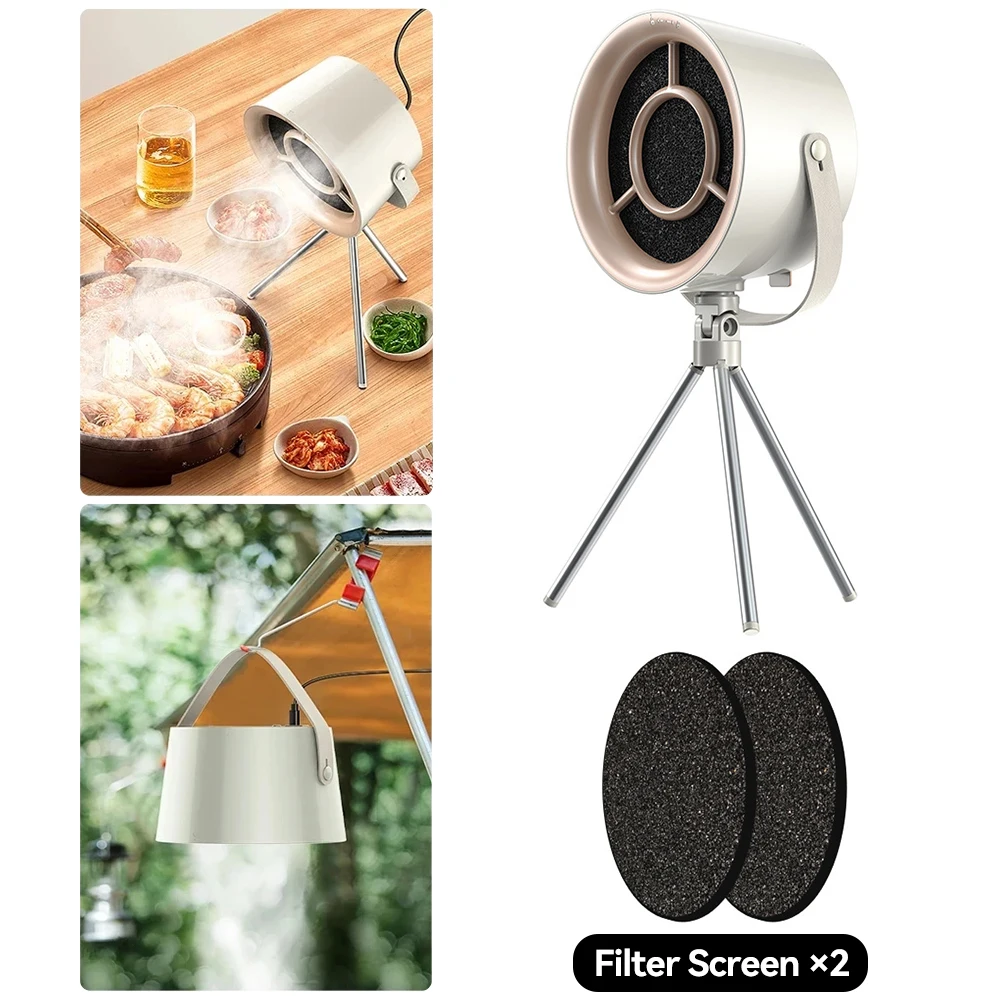 Portable Exhaust Fan Small Kitchen Hood Extractor Barbecue USB Supply Desktop Range Hoods Mini Suction Cooker Hood