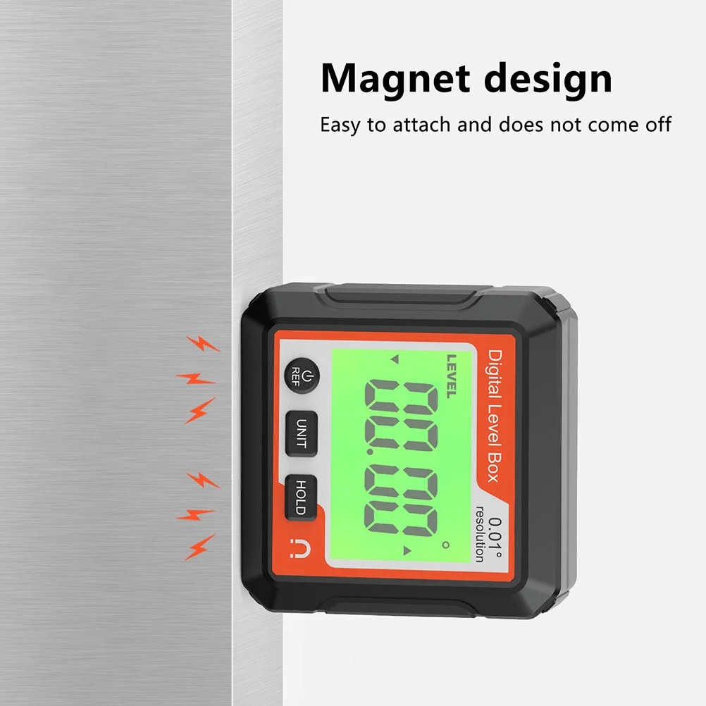Protractor Digital Portable Level Spirit Angle Finder Black Gauge Leveler Inclinometer