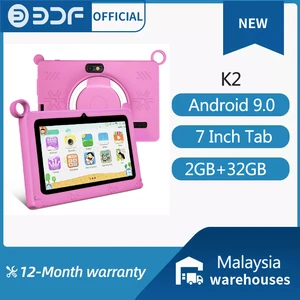 BDF 2024 K2 7 inch Android 11 Kids Tablet 4000mah 2GB 32GB ROM WIFI Quad Core  1280*800 HD  Dual Wifi