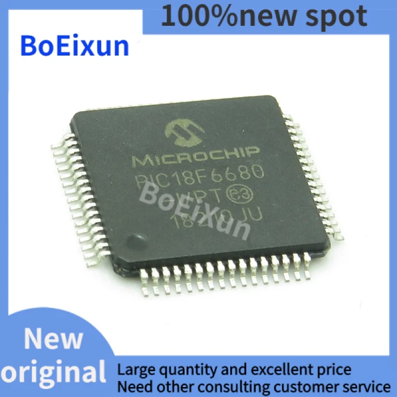 

1-50 PCS PIC18F6680-I/PT Patch TQFP-64 18F6680 8-bit Microcontroller MCU-microcontroller Chip Brand New Original