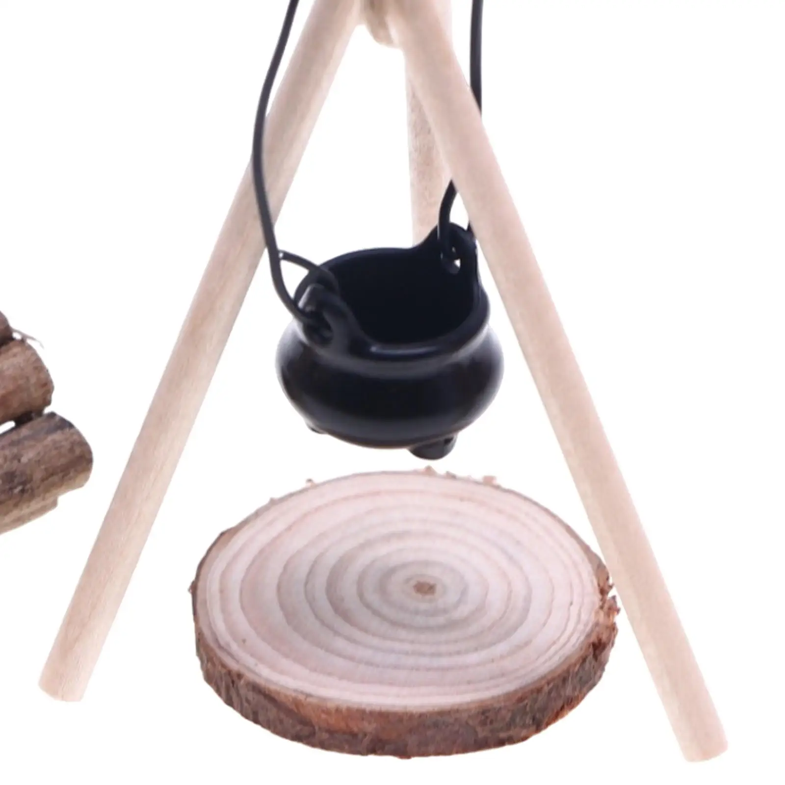 1/12 Doll House Camping Kits Campfire Scene Decor Pretend Play Miniature Scene Model Mini Camping Set for Festival Dollhouse 5
