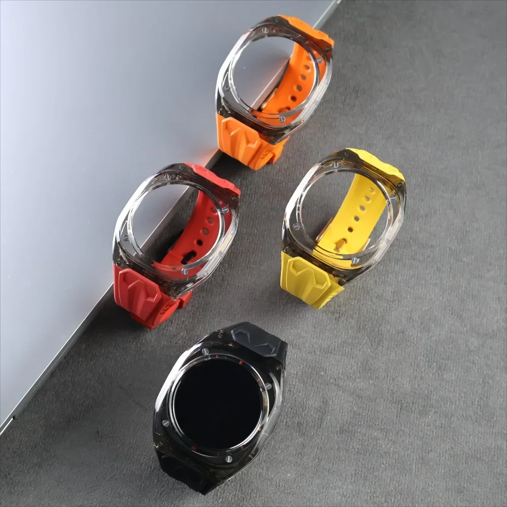 Watch Accessories Watch Case Watch Protective Case For Samsung Galaxy Watch Ultra Case Strap Rambo Richard Modified Transparent One for Samsung Galaxy Watch 47MM TPU band