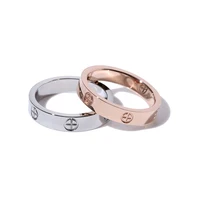 Classic Screw Ring for Men Women Stainless Steel Gold Silver Color Filled Love Fashion Jewelry (R006) 1