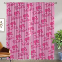 Blackout Curtain for Room 2 Panel Barbies Shades Modern Living Room Curtains Partition Halloween Decoration Tulle for Bedroom 1