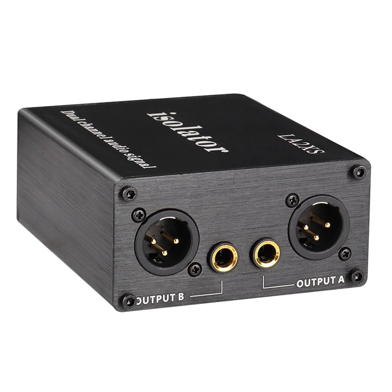 1 PCS LA2XS Audio Isolator Noise Reduction Filter Eliminates Current Noise 6.5 XLR Mixer Audio Isolators