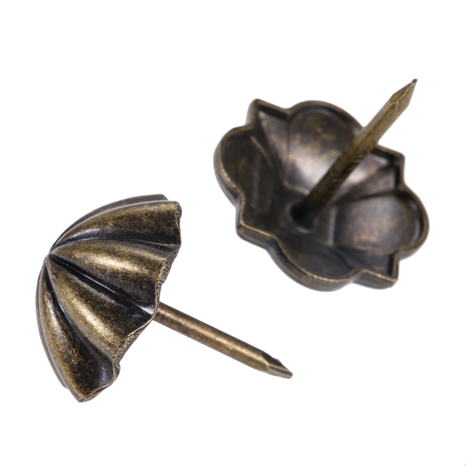 10Pcs Vintage Upholstery Nails Four-leaf Clover Umbrella Nails Decorative Tacks Stud Wooden Box Case Furniture Pushpin