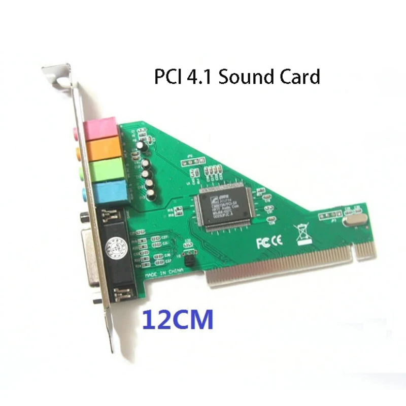 4.1 PCI 사운드 카드 8738 오디오 확장 어댑터 PC 데스크 컴퓨터 마더 보드 4.1 사운드 채널 내장 독립 사운드 변환기