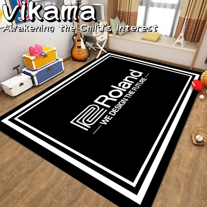 VIKAMA Electric Drum Set Drum Pad Recording Studio Rehearsal Room Sofa Living Room Non-Slip Soundproof Carpet Home Decoration