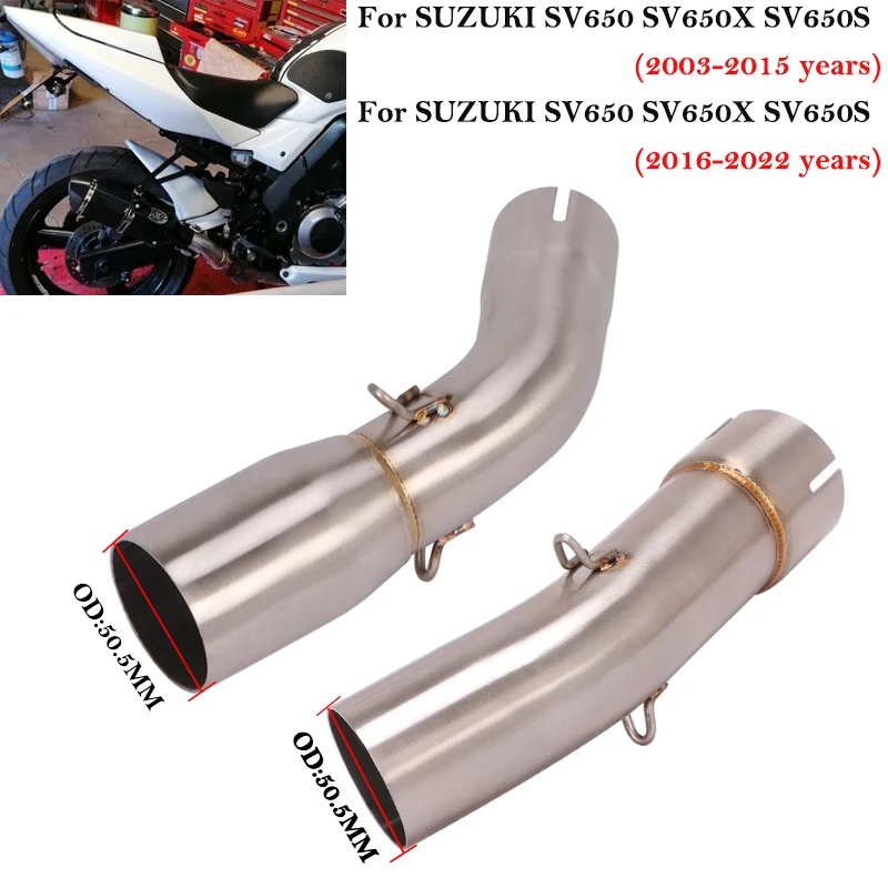 ForSUZUKISV650SV650XSV650S2003202020212022MotorcycleExhaust