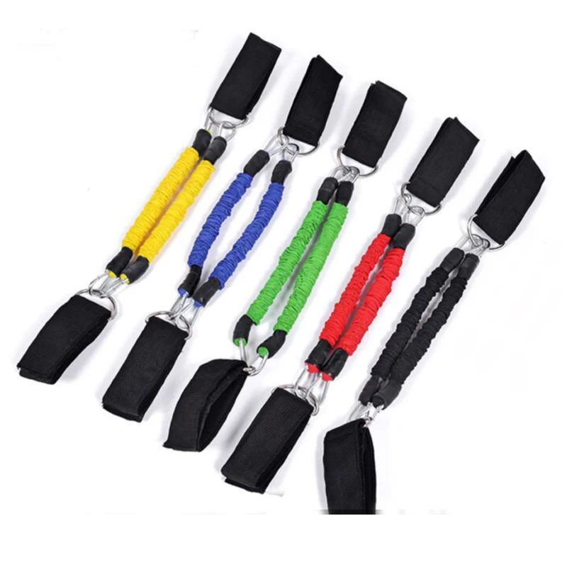 Fitness Equipment Double Resistance Band Training Pull Rope Stretch Track Field Running Explosive Force Jumping |
