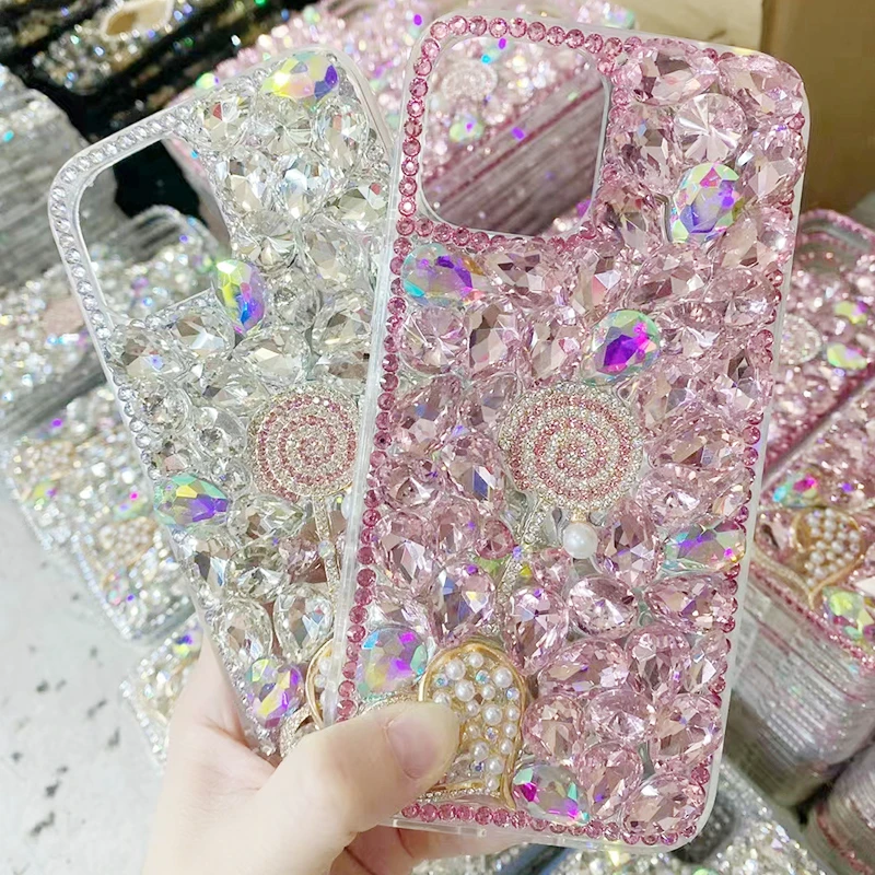 Bling Glitter Diamond lollipop S22 case For Samsung Galaxy S22 ULTRA