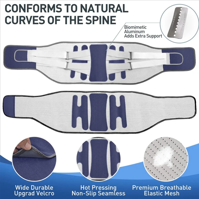 1PCS Bionic Lower Back Brace Support Belt for Pain Relief Lumbar Support for Herniated Disc Sciatica - Back Support Aid 4