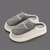 Crestar Women Warm Plush House slippers Indoor Anti-slip Winter Furry Slides For Men New Waterproof Short Plush Lined Slippers 1