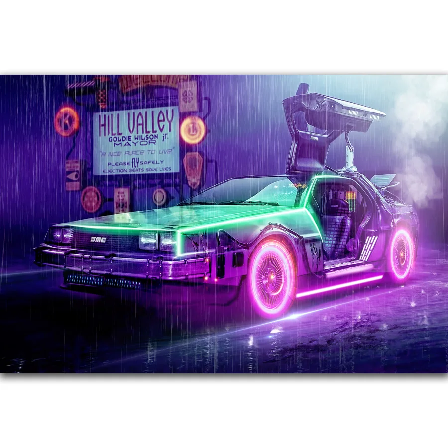 24Style Classic Movie Back To The Future Movie Print Art Canvas Poster Per Soggiorno Decor Home Wall Picture