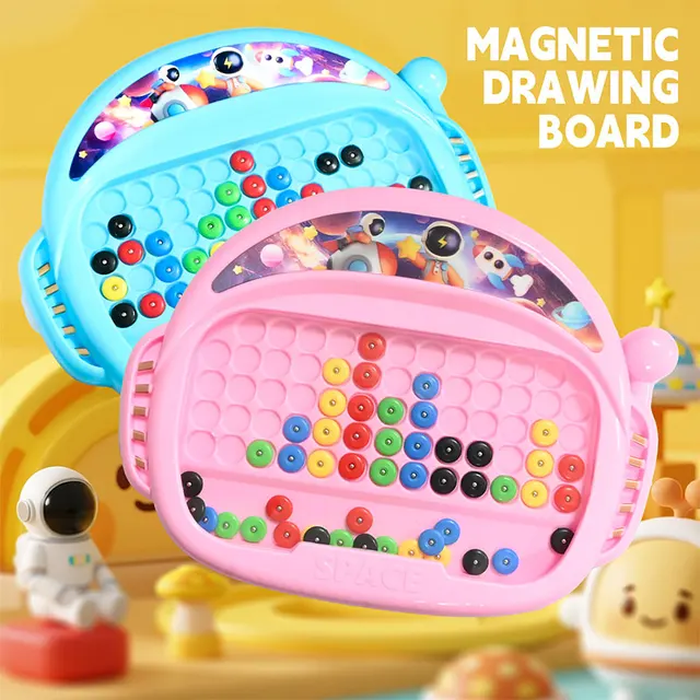 Magnetic Doodle Board for Kids Drawing Toys Puzzle Pen Control Focus Training Creative Thinking Game Montessori Education Toys 1