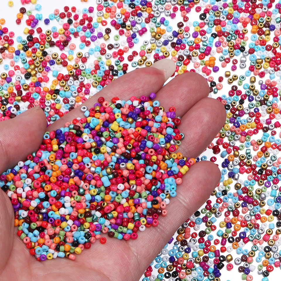 Piccole Rondelle Da 2 Mm, 3 Mm E 4 Mm, Perline Distanziatrici In Vetro - Foto 11