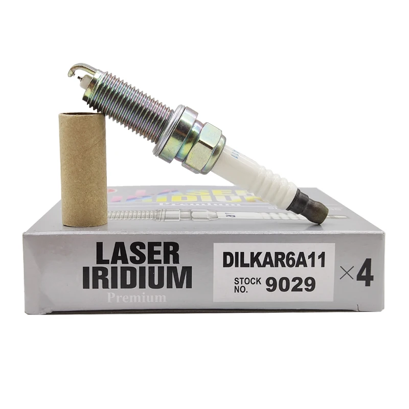 

4PCS DILKAR6A-11 9029 22401-JA01B Dual Iridium Spark Plug For Nissan Altima Rogue Sentra X-Trail 2.5L Teana Renaul DILKAR6A11