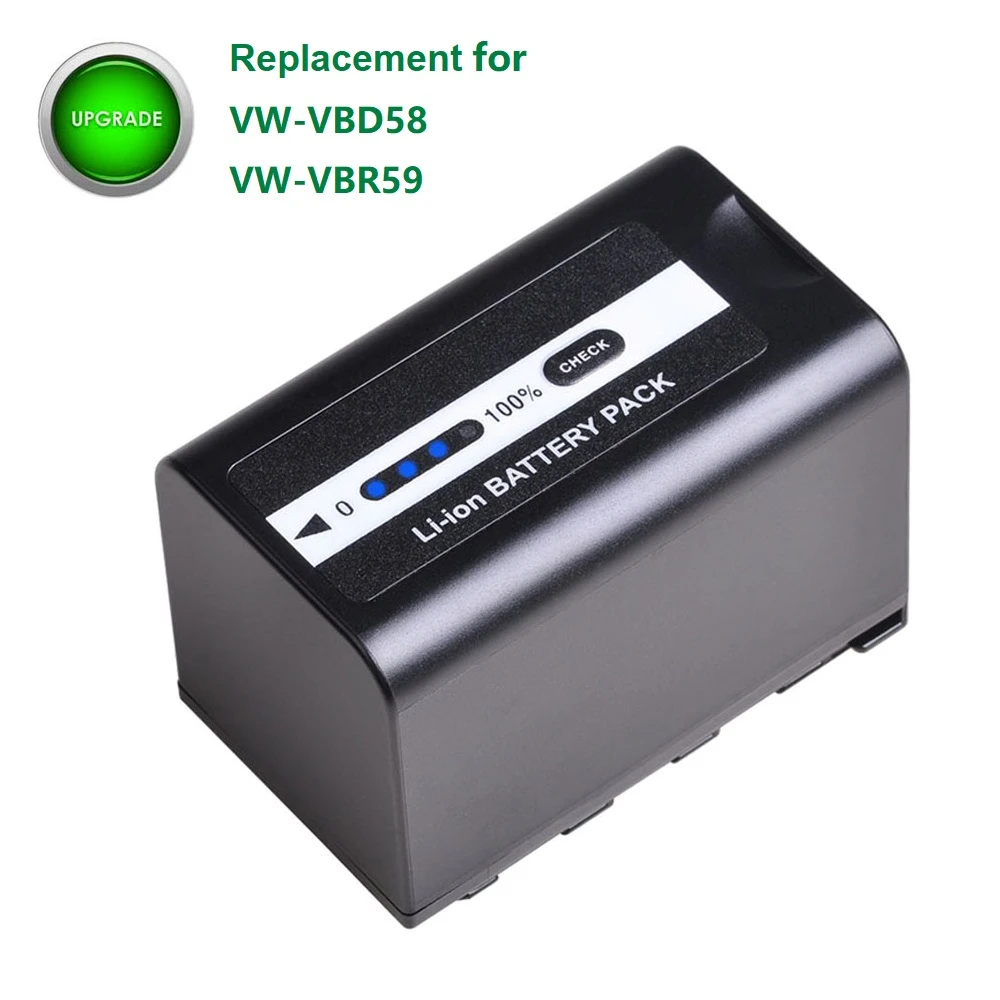 Batteries BM Premium 2-Pack VW-VBD58 Batteries With Charger For S