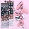 1 Set Nail Art Stamp Plates Nail Polish Print Leaf Flower Dreamcatcher Snowflake Christmas Stamper Scrapper Sponge JISTZN01-12-2 3