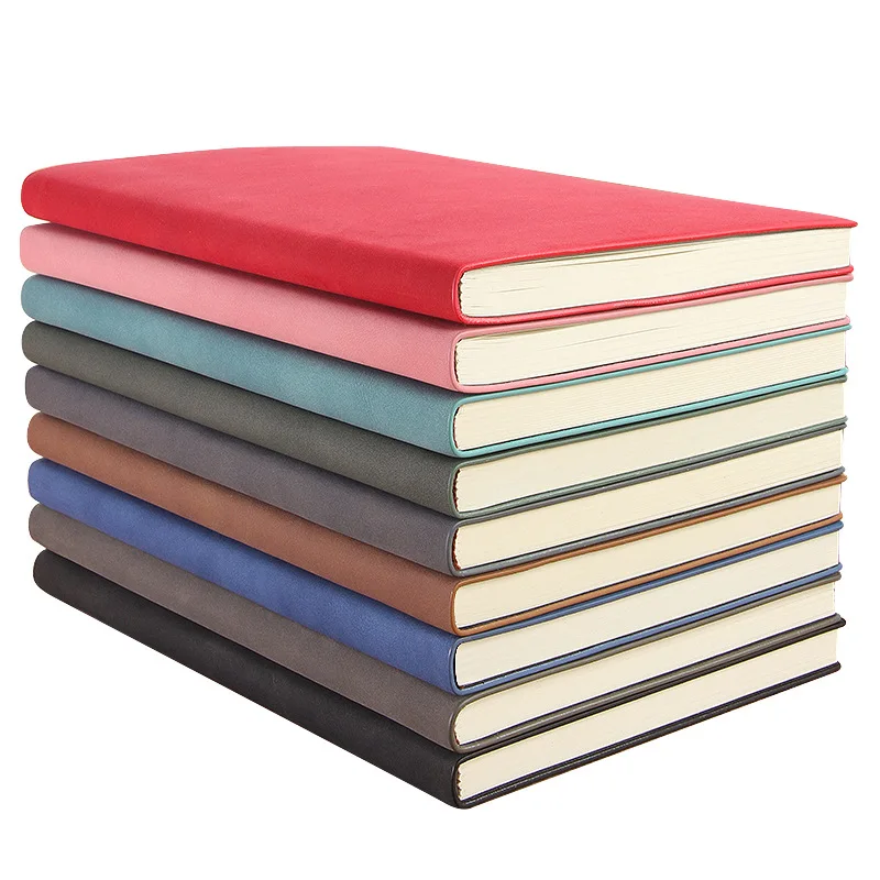 Elegant A5 Soft Suede Leather Notebook - 10 Vibrant Colors, Lined Journal with Premium Pages, Perfect for Work, Study, or Gifts