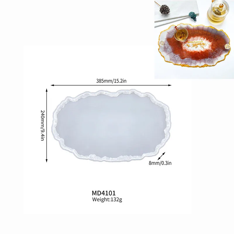 DIY Crystal Silicone Mold - Three-Layer Decorative Fruit and Tea Plate
