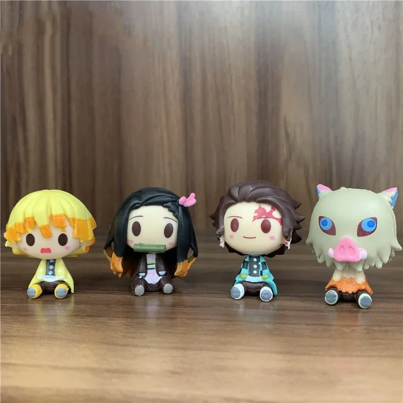 thumbnail image 1 of Figuras de acción DXING Demon Slayer PVC Kamado Tanjirou Nezuko Agatsuma Zenitsu 4 unidades/Set, 1 of 4