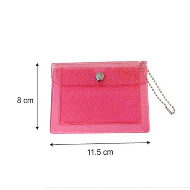 Women's Credit Card Holder Wallet Fashion Transparent Waterproof Pvc Business Card Purse Men Id Wallet Girl Coin Purse Bag