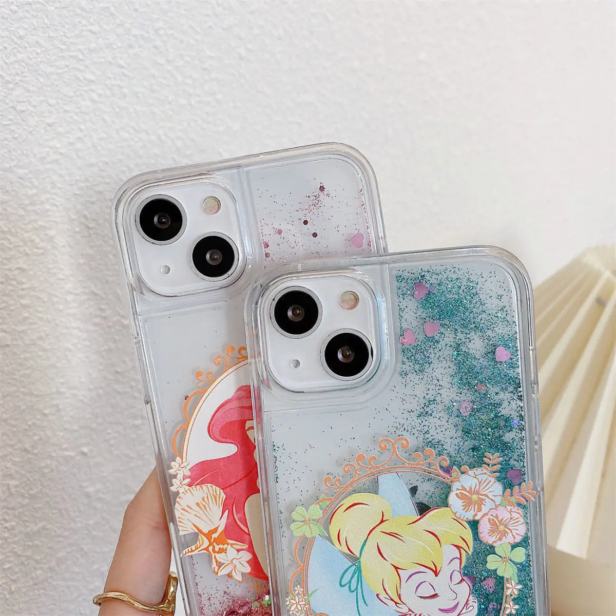 DISNEY-Coque Arrière Souple à Paillettes de Luxe pour Femme, iPhone 13 12  Mini 11 Pro Max X Poly XS 7 8 Plus - AliExpress