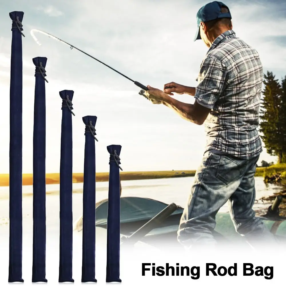 Sac cannes pêche velours épais multifonction pliable - Housse protection cannes leurres portable transport pêche