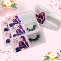 Wholesale False Mink Lashes Case Eyelashes Box Custom Lash Boxes  Logo  Packaging Fluffy Soft Eye-lash Cases Packaging  Makeup 1