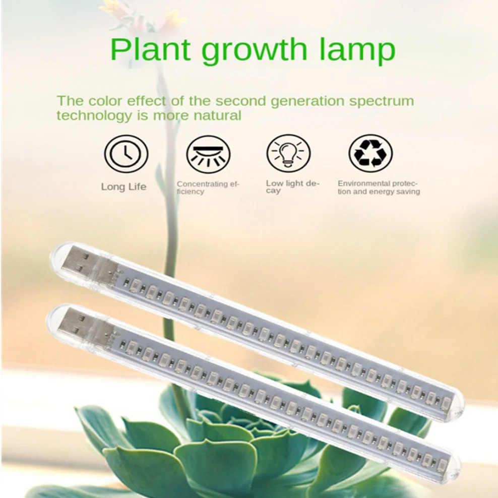 USB 5V LED Grow Light Full Spectrum Red & Blue For Plants Flowers Seedling Greenhouse