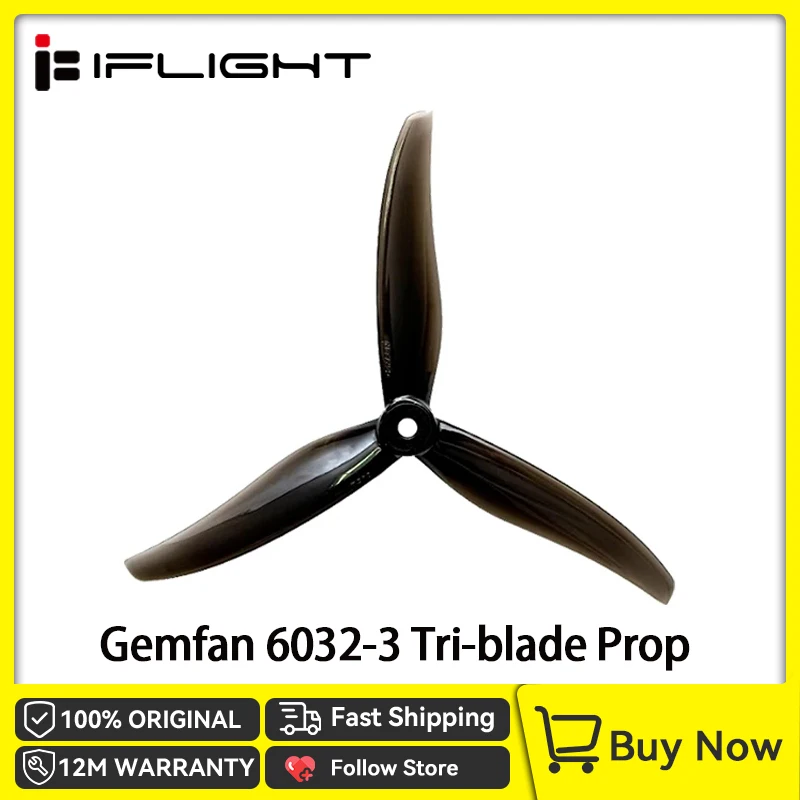 iflight GemFan 6032-3 6inch 3 blades / Tri-blades FPV Propeller props CW CCW For FPV part BOB57 O3 6S BLITZ F7 Stack E55 4-IN-1