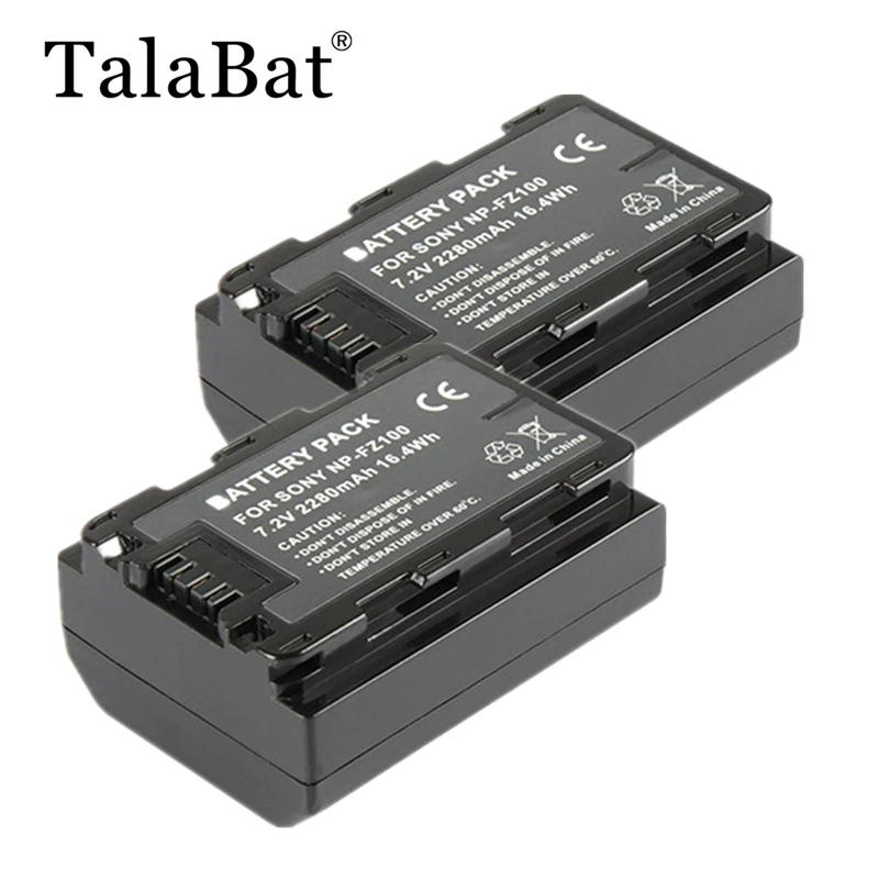 Batteria 2280Mah Npfz100 Np-Fz100 Np Fz100 Per Fotocamera Sony 7R Mark Iii, A7Iii, A7Siii, A7R Iii, A7Rav, A7R 2, A9 ,A6600