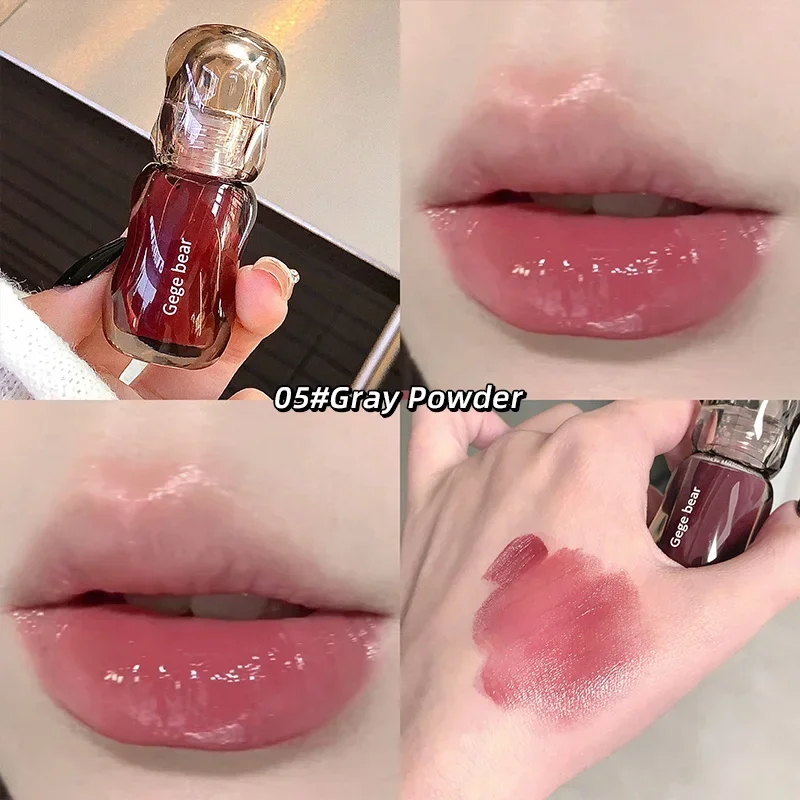 thumbnail image 1 of Gege Bear Crystal Gloss Lip Tint Autumn/Winter Hydrating Formula Mirror-Gloss Finish Youthful Plumping Effect Women's Makeup, 1 of 5