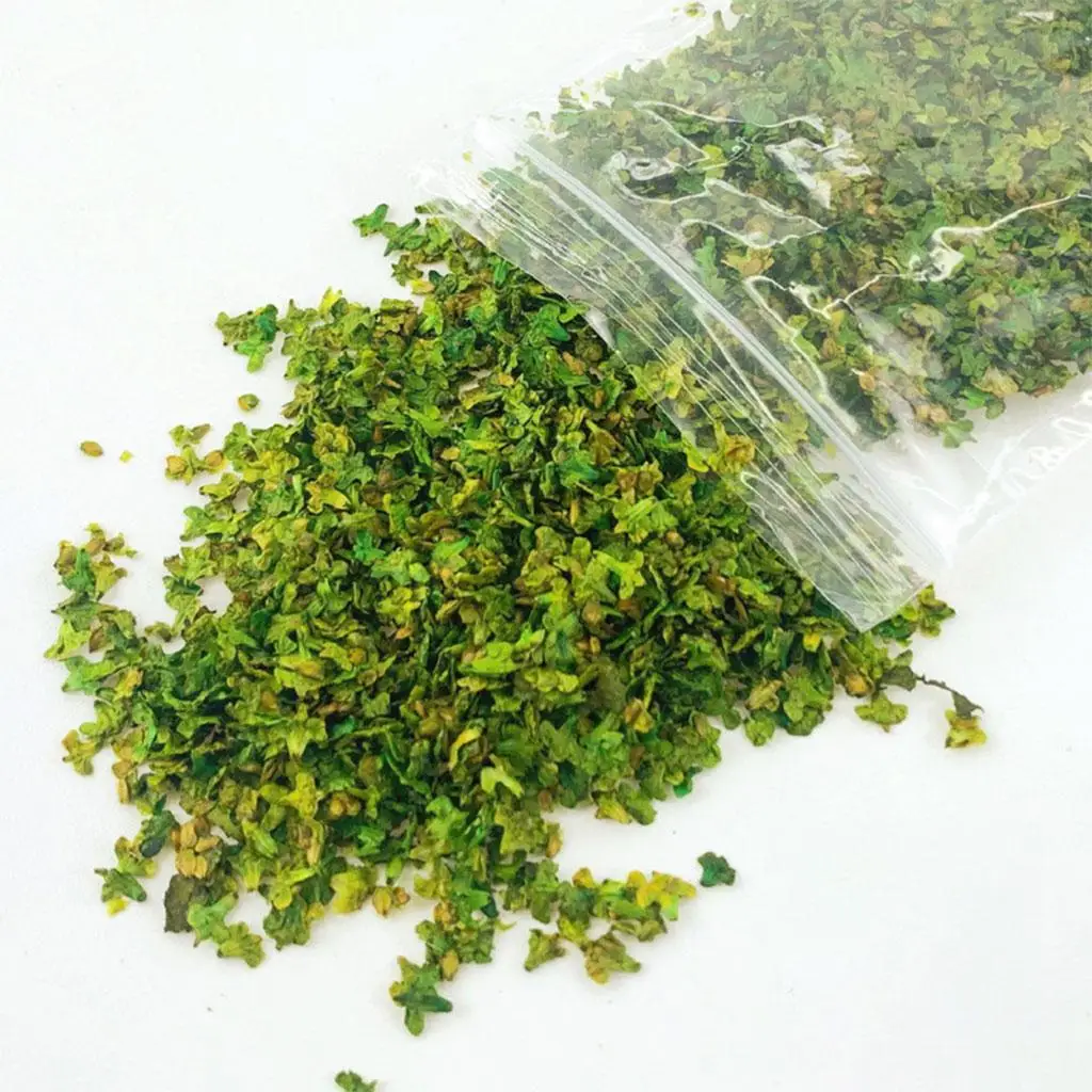 33ml Micro Landscape Leaves Sand Table Diorama Grass Tufts Accessories Miniature Leaf Static Model for Bonsai Fairy Garden Decor 3