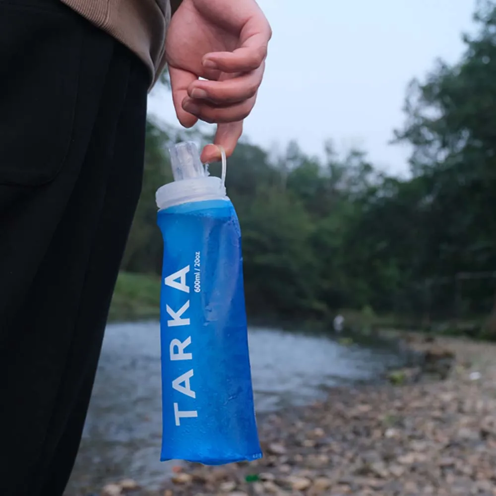 Sports water bottle TARKA camping water bottle collapsible silico gel water kettle running camping supplies hiking travel convenient