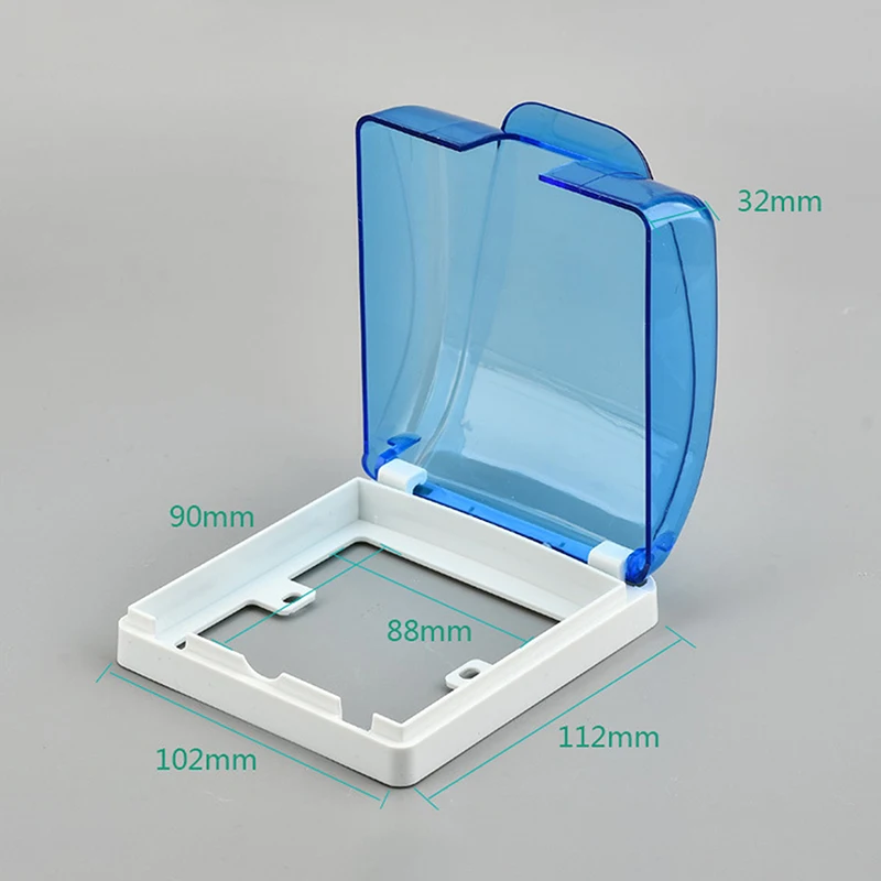 1PC 86 Type Outdoor Socket Waterproof Box Electric Plug Cover Rainproof Cover For Charging Pile Socket Switch Protection