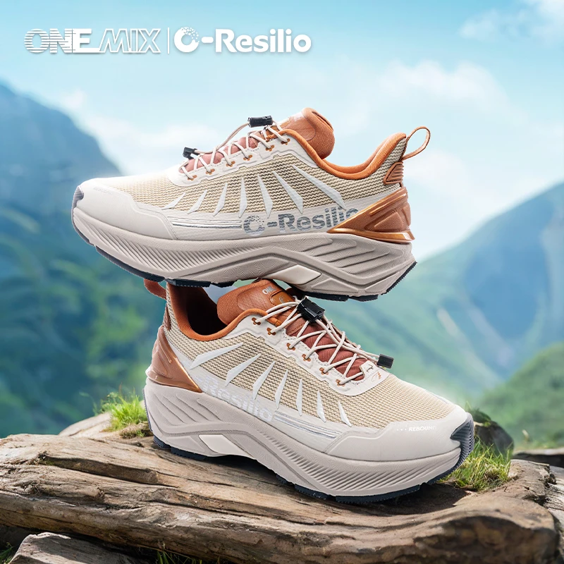 

ONEMIX 2024 Outdoor Super Light Cushioned Daddy Shoes Women Non-Slip Wear-Resistant Cross-Country Men Autumn Winter Hiking Shoes