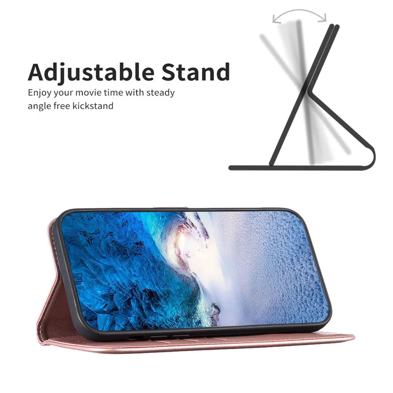 Magnetic Leather Wallet Flip Cover Case